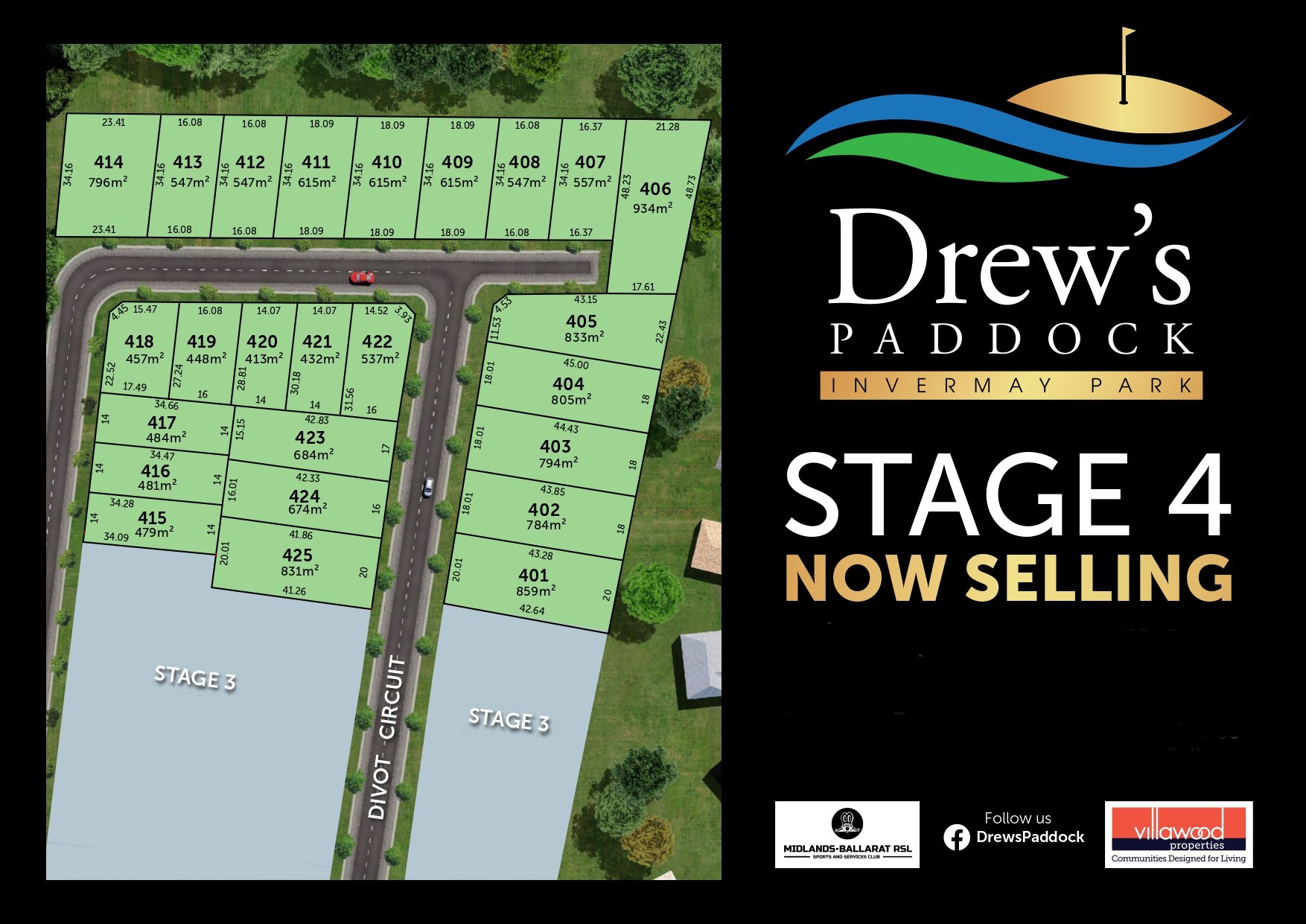 [Land for Sale] Drew's Paddock Estate, Invermay Park OpenLot